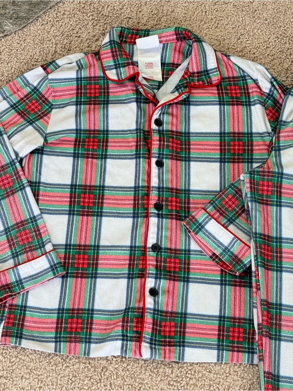 Wondershop Plaid Sleepwear Set ⢠SizeāÆ8 ⢠GreatāÆCondition - Picture 2 of 8